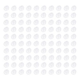 100pcs Rose Shape Paper Clips Increased Slip Resistance Lightweight Metallic Paper Clips for Office School