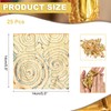 sourcing map 25 Pcs Gold Leaf Sheets 5.5" x 5.5"