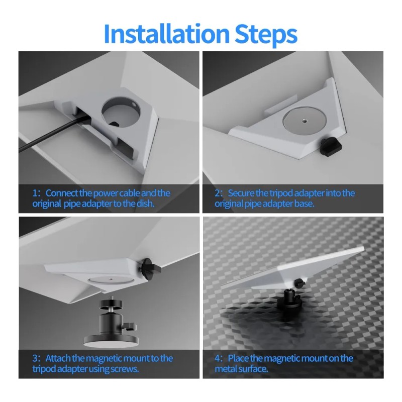 Antena Starlink Mini Soporte Magnetico Para Auto Barco Yate