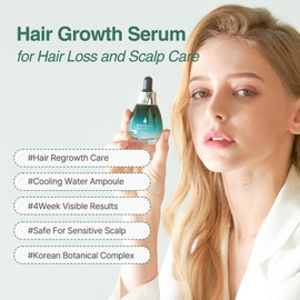 Rootonix Rootfarm Scalp Energy Ampoule for Regrowth hair and Refresh scalp with Dexpanthenol, Salicylic Acid, Menthol – Herbal Volumizing Serum with 30 Plant Extracts, 35ml