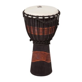 Toca 10" Street Series Carved Djembe, Brown/Black