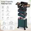 AROUS Rolling Makeup Train Case 4 in 1 Cosmetology Case