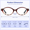 YDAOWKN Oval Blue Light Blocking Glasses for Women Men,Glasses Frame