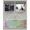 Rapid Trigger Gaming Keyboard,XVX G75 Hall Effect Keyboard Magnetic Switch