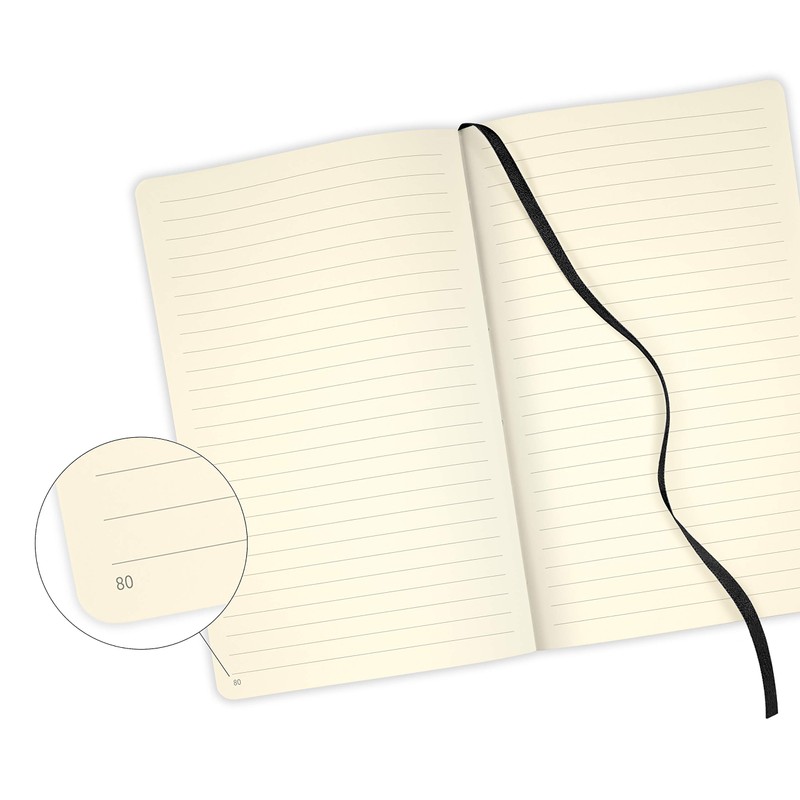 Castelli Milano AQUARELA Olive Notebook 13x21 cm Striped Hard Cover