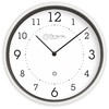 Miraval Design Radio Controlled Wall Clock 250mm Plastic Case White