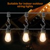 40 PCS Curtain Clips with S Hooks for Outdoor String