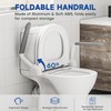 DOZAWA Toilet Safety Rails for Seniors, Heavy Duty Foldable Assist
