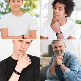 KLIFOWDY Bracelets for Men Boys Soccer Cross Bracelet Elastic Strap Stainless Steel Adjustable Bible Verse Bracelets Christian Jewelry Father's Day or Graduation Gifts