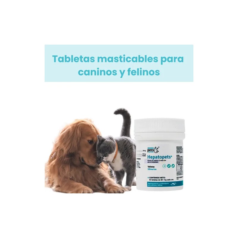 Hepatopets 60 Tab. Silimarina Hepatoprotector Y Antioxidante