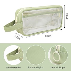 BARUHARI Large Capacity Pen Bag, Organizer, Multiple Compartments, Water Resistant, for Office, Travel, Arts and Crafts(BLUE)