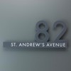 Gloss Grey Contemporary Cut Out Modern House Number Sign Printed
