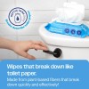 WIPEMATE 6 PACK, 252 ULTRA Flushable Butt Wipes, Soothing Vitamin