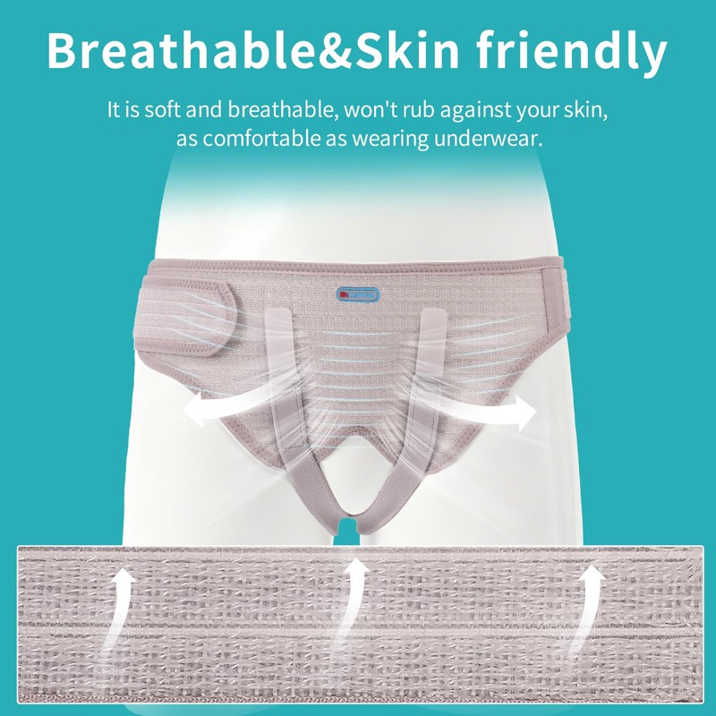 ENLUNTRA Hernia Belts for Men, Adjustable Inguinal Hernia Support Belt