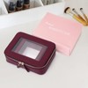 Pinkmik Clear Makeup Bag Waterproof Travel Case for Cosmetics and