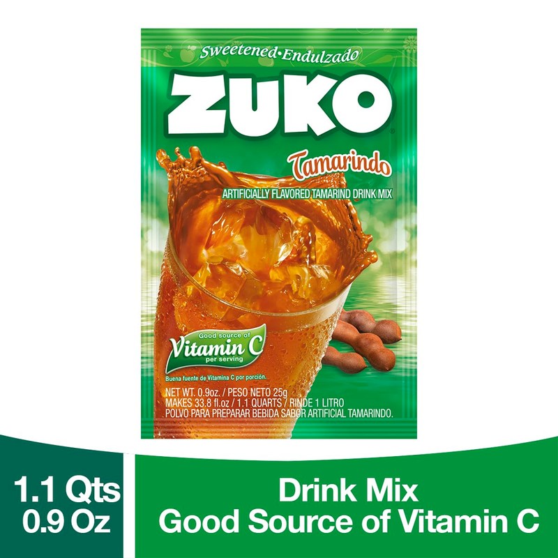 ZUKO Tamarind Instant Powder Drink, 24 Individual Bags 0.9 Oz,