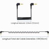 Paquete de 2 cables de micrófono de 0.1 in para