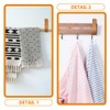 CLISPEED 4 Pcs Style Stand Curtain Rods Curtain Rods Hooks