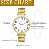 JewelryWe Women's Elastic Watch Easy Reader Analog Watch Big Dial