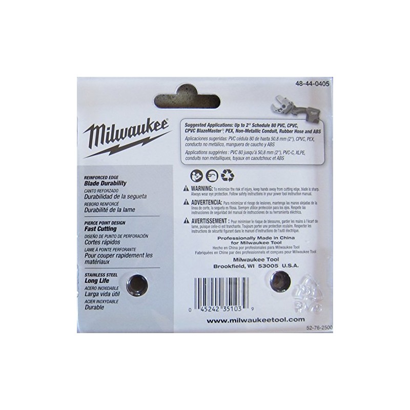 Milwaukee 48-44-0405 M12 Plastic Pipe Shear Blade