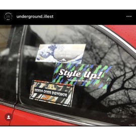 Underground Illest Death Over Dishonor car stickers decals jdm Slap Anime