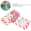 Safety Label, Hazard Label 10 Pieces Front/Back Label Security Label