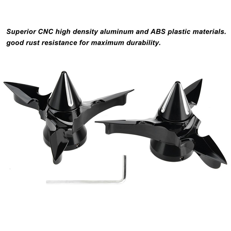 Motorcycle Spinning Front Axle Cap Nut Cover for Softails Electra