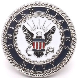 Stecksstore Navy Emblem Concho Snap Set 1" 1265-44 Leather Craft Military Closure