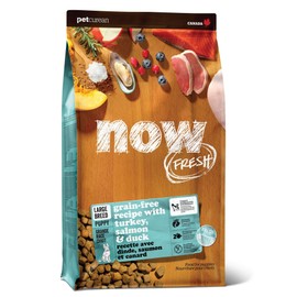 Now Fresh Dry Dog Food for Large Breed Puppies, Turkey, Salmon and Duck Recipe, 12 lbs - Grain Free, Puppy Food, for Large and Giant Breeds
