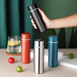 150ml Mini Insulated Stainless Steel Bottle, Keeps Cold for 12 Hours, Hot for 6 Hours, Portable Stainless Steel Travel Water Bottle for Purse or Kids Lunch Bag (Blue)