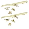 2 x Brass Effect Window Lock Handle