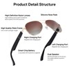 Smart Sunglasses,Bluetooth-Audio Glasses for Men Women,High-Definition Nylon Lens,Built-in Mic &