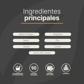 B Life Fórmula de Melón Amargo, Ácido Alfa Lipoico y Neem | 180 Cápsulas | Apoyo al Control de la Glucosa | BSS.