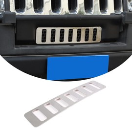 PIUGILH Stainless Steel Front Lower Grille Trim Panel Bumper Vent fit for Hummer H2 2003-2009, Vent Mesh Grille Cover