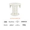 SinkShroom The Revolutionary Sink Drain Protector Hair Catcher/Strainer/Snare, White