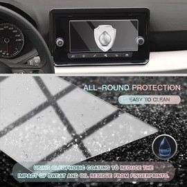 CDEFG Seat Ibiza Arona 2022+ Navigation Schutzfolie Tempered Glas 9H Kratzfest GPS Transparent Displayschutzfolie Auto Navi Folie Zubehör (8,25 Zoll)