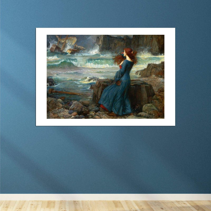 Spiffing Prints John William Waterhouse The Tempest - Medium -