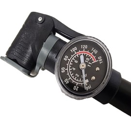 AWE® AWEForce™ CNC 6063 Alloy 12" Telescopic Bike/E-Bike Pump with Dual Schrader/Presta Valve Head