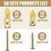50 Sets Self Drilling Drywall Anchors with Screws – Heavy