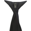 Trimming Shop Clip-On Black Neck Tie Soft Polyester For Formal