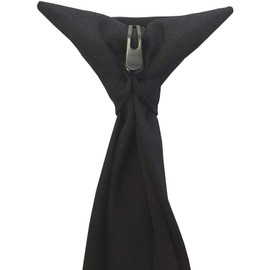 Trimming Shop Clip-On Black Neck Tie Soft Polyester For Formal Wear, Weddings, Prom Party, Celebration, Parties, Unisex Classic Design Ultra Modern Style