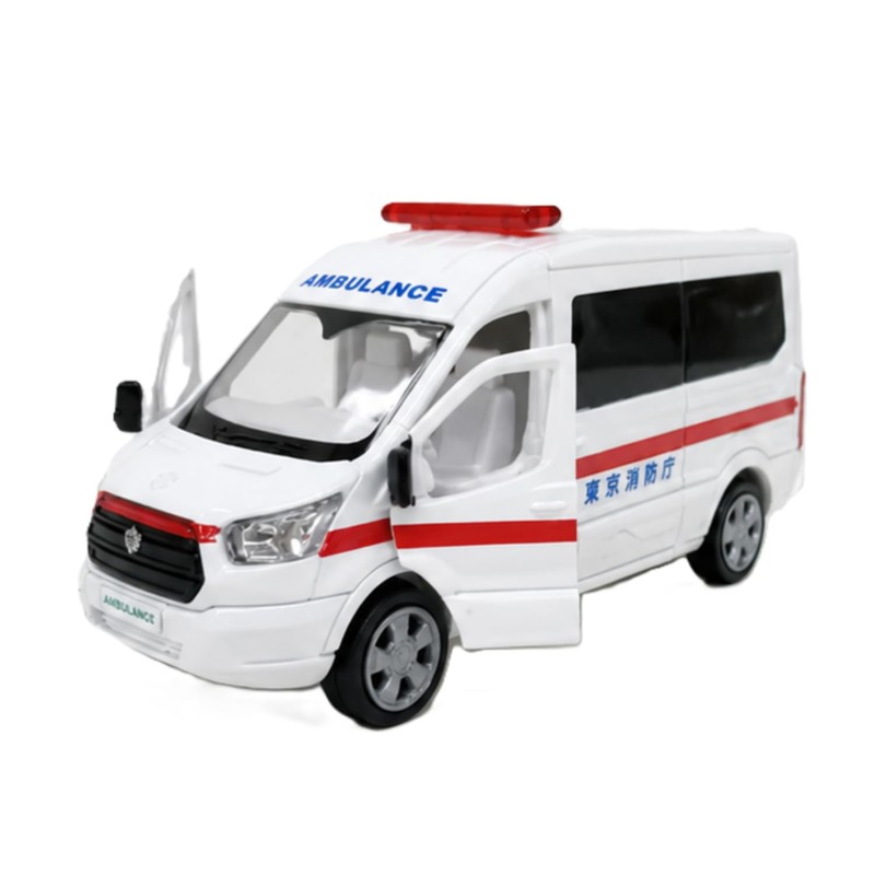 Josen Cast World Fire Department Ambulance JDC5031-WH