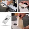 Aluminium Router Table Insert Plate with 4 Rings and Screws
