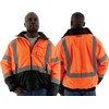 Majestic 75-1314/M High Visibility Waterproof Jacket with Quilted Liner, Orange/Black