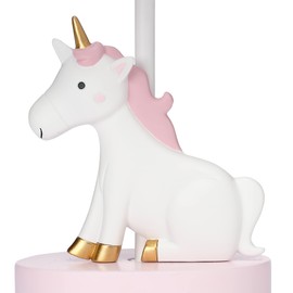 Rainbow Unicorn Lamp with Shade & Bulb