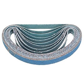 Sanding Belts BE-TOOL 13mm x 457mm 60 Grits Power Tool Sander Abrasive Sanding Belts Metal Grinding Sanding Belts for Power Tool Sander - Pack of 10pcs