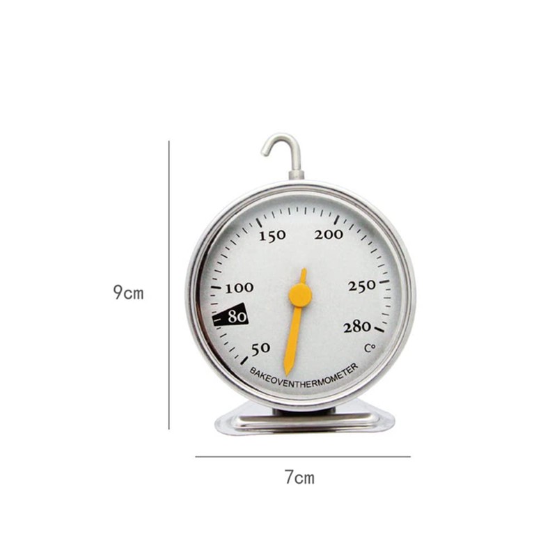 ANCLLO Oven Thermometer Stainless Steel Kitchen Household Baked Goods Thermometer