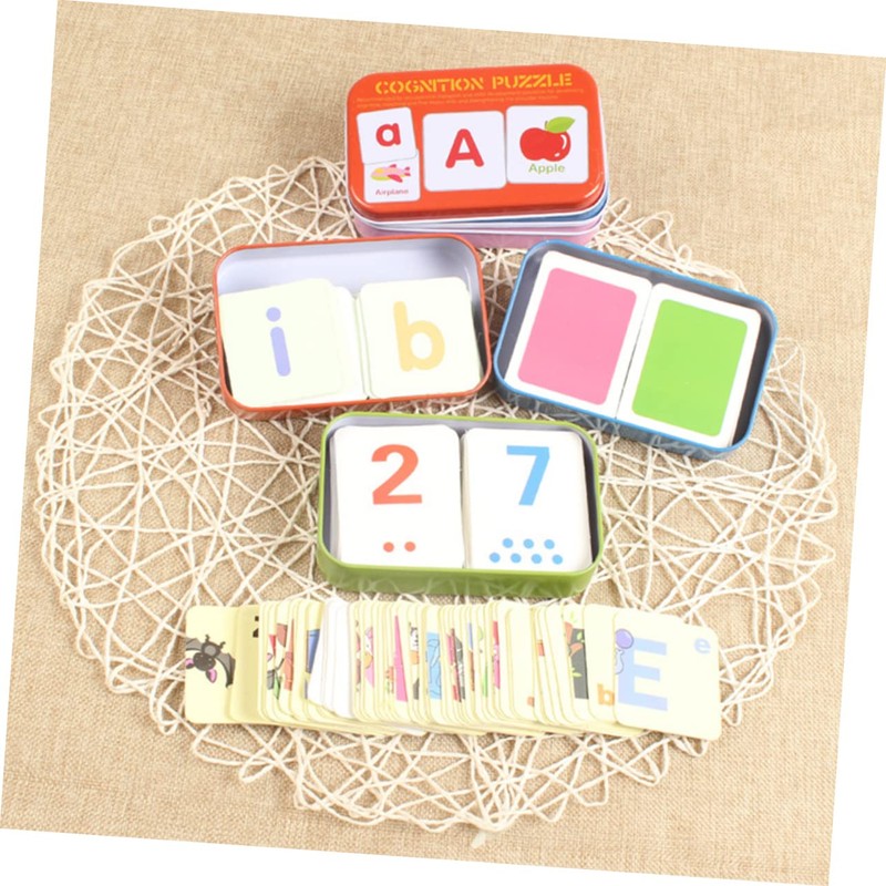 Kisangel 1 Set Literacy Puzzle Board Educational Cognitive for Boys