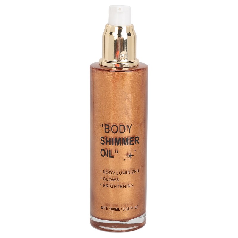 100ml Body Highlighter Oil Long Lasting Face Glitter Illuminator Shimmering