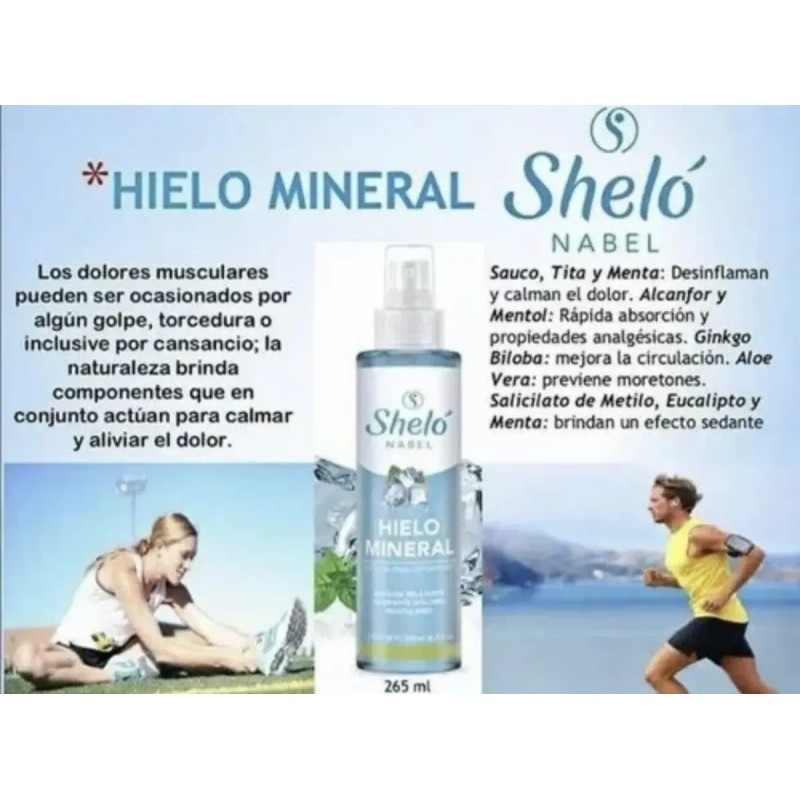 Relajante Muscular Spry Hielo Mineral Sheló Cuerpo S060